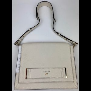 Cole Haan Eva Clutch Shoulder Bag  Ivory